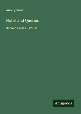 Notes and Queries
