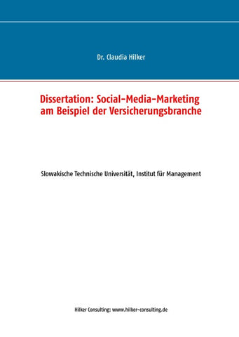 Social-Media-Marketing am Beispiel der Versicherungsbranche
