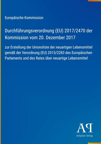 Durchführungsverordnung (EU) 2017/2470 der Kommission vom 20. Dezember 2017