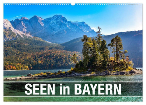 Seen in Bayern (Wandkalender 2026 DIN A2 quer), CALVENDO Monatskalender
