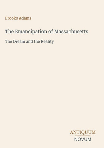 The Emancipation of Massachusetts