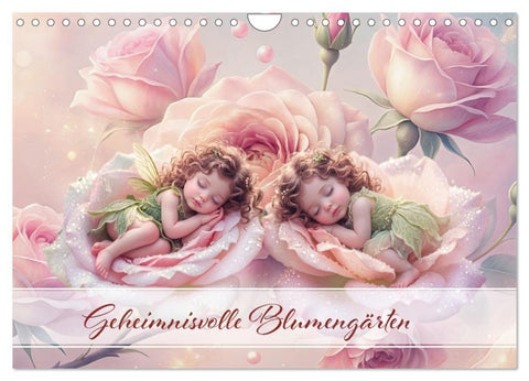 Geheimnisvolle Blumengärten (Wandkalender 2027 DIN A4 quer), CALVENDO Monatskalender