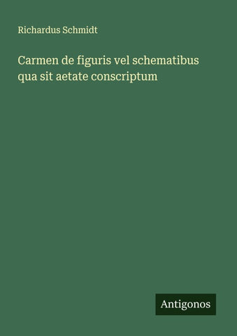 Carmen de figuris vel schematibus qua sit aetate conscriptum
