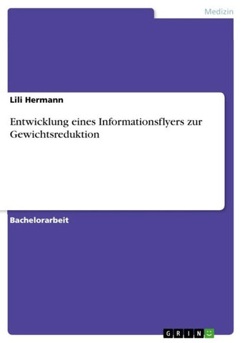 Entwicklung eines Informationsflyers zur Gewichtsreduktion