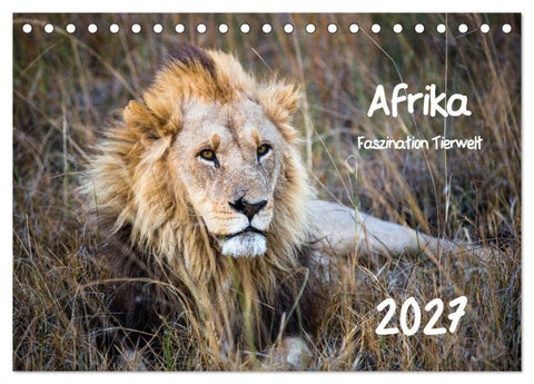 Afrika - Faszination Tierwelt (Tischkalender 2027 DIN A5 quer), CALVENDO Monatskalender