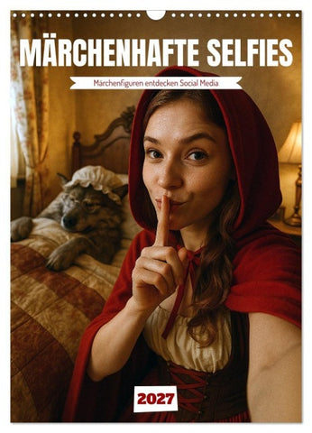 Märchenhafte Selfies (Wandkalender 2027 DIN A3 hoch), CALVENDO Monatskalender