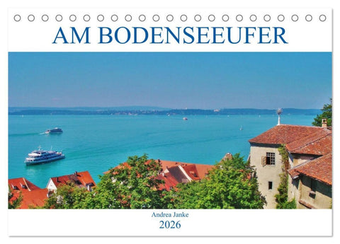 Am Bodenseeufer (Tischkalender 2026 DIN A5 quer), CALVENDO Monatskalender