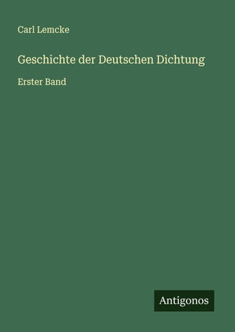 Geschichte der Deutschen Dichtung