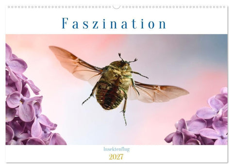 Faszination Insektenflug (Wandkalender 2027 DIN A2 quer), CALVENDO Monatskalender
