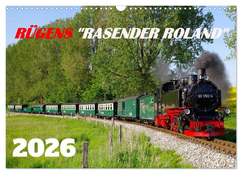 Rügens "rasender Roland" (Wandkalender 2026 DIN A3 quer), CALVENDO Monatskalender