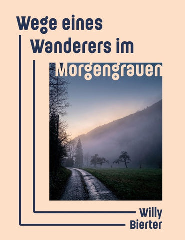 Wege eines Wanderers im Morgengrauen