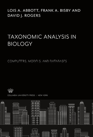 Taxonomic Analysis in Biology