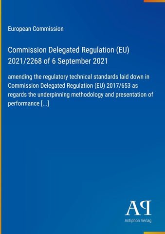 Commission Delegated Regulation (EU) 2021/2268 of 6 September 2021