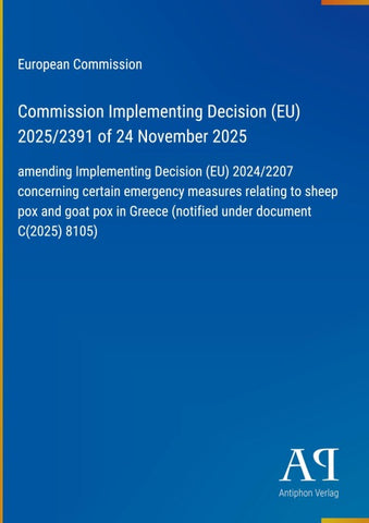 Commission Implementing Decision (EU) 2025/2391 of 24 November 2025