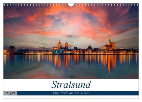 Stralsund, Eine Perle an der Ostsee (Wandkalender 2027 DIN A3 quer), CALVENDO Monatskalender