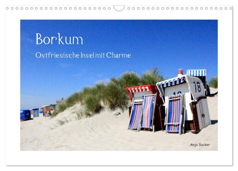 Borkum - Ostfriesische Insel mit Charme (Wandkalender 2026 DIN A3 quer), CALVENDO Monatskalender