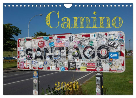 Camino 2026 (Wandkalender 2026 DIN A4 quer), CALVENDO Monatskalender