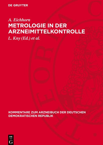 Metrologie in der Arzneimittelkontrolle