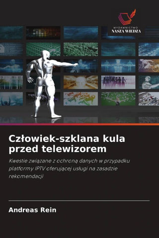 Cz¿owiek-szklana kula przed telewizorem