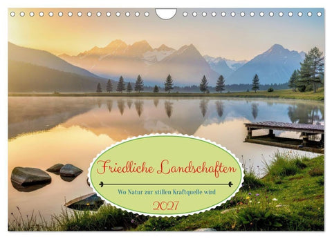 Friedliche Landschaften (Wandkalender 2027 DIN A4 quer), CALVENDO Monatskalender