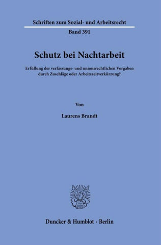 Schutz bei Nachtarbeit