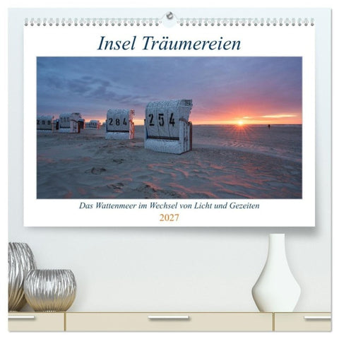 Insel Träumereien (hochwertiger Premium Wandkalender 2027 DIN A2 quer), Kunstdruck in Hochglanz