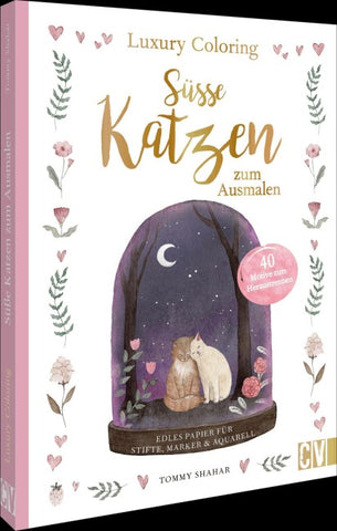 Luxury Coloring: Süße Katzen zum Ausmalen