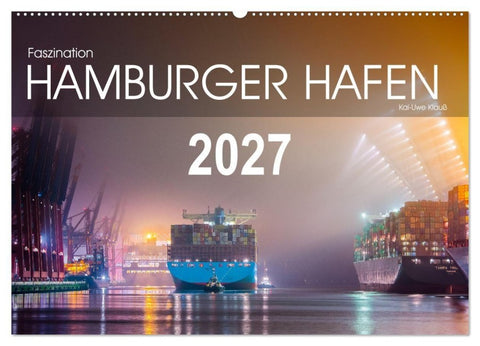 Faszination Hamburger Hafen (Wandkalender 2027 DIN A2 quer), CALVENDO Monatskalender