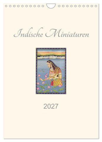 Indische Miniaturen (Wandkalender 2027 DIN A4 hoch), CALVENDO Monatskalender