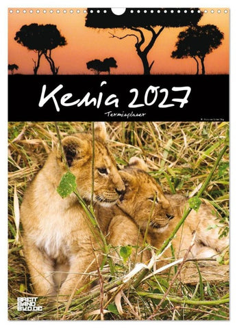 Kenia – Terminplaner (Wandkalender 2027 DIN A3 hoch), CALVENDO Monatskalender