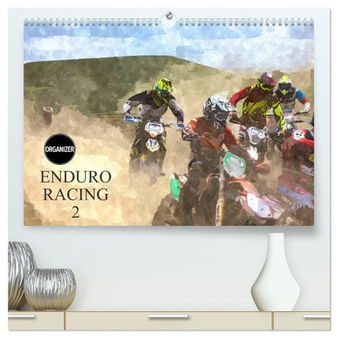 ENDURO RACING 2 (High Quality Premium Wall Calendar 2027 DIN A2 landscape),CALVENDO 12 Month Wall Calendar