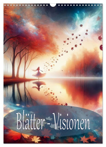 Blätter - Visionen (Wandkalender 2027 DIN A3 hoch), CALVENDO Monatskalender