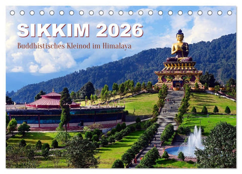 Sikkim - Buddhistisches Kleinod im Himalaya (Tischkalender 2026 DIN A5 quer), CALVENDO Monatskalender