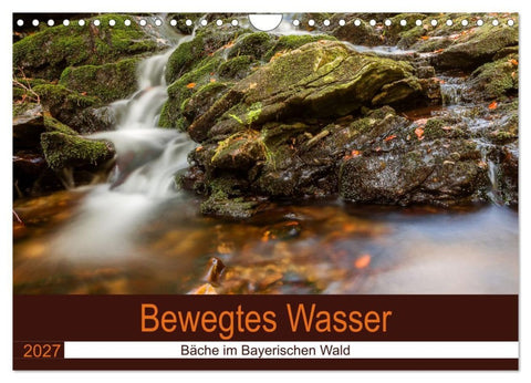 Bewegtes Wasser (Wandkalender 2027 DIN A4 quer), CALVENDO Monatskalender