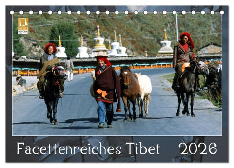 Facettenreiches Tibet (Tischkalender 2026 DIN A5 quer), CALVENDO Monatskalender