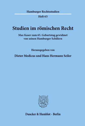 Studien im römischen Recht.