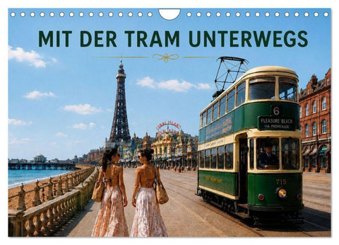Mit der Tram unterwegs (Wandkalender 2027 DIN A4 quer), CALVENDO Monatskalender