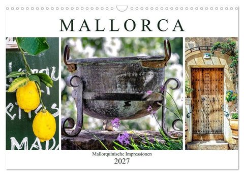 Mallorca - Mallorquinische Impressionen (Wandkalender 2027 DIN A3 quer), CALVENDO Monatskalender