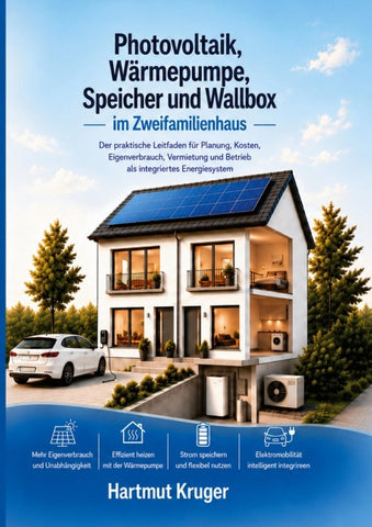 Photovoltaik, Wärmepumpe, Speicher und Wallbox im Zweifamilienhaus