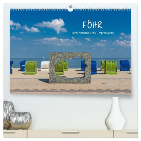 Föhr - Nordfriesische Insel Impressionen (hochwertiger Premium Wandkalender 2027 DIN A2 quer), Kunstdruck in Hochglanz