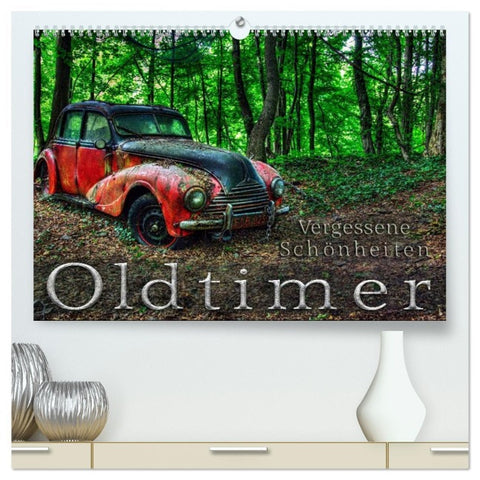 Oldtimer - Vergessene Schönheiten (hochwertiger Premium Wandkalender 2026 DIN A2 quer), Kunstdruck in Hochglanz
