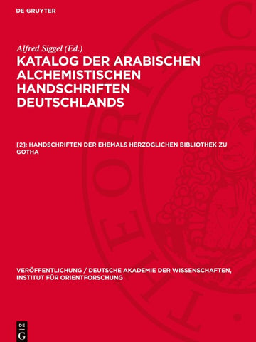 Handschriften der ehemals herzoglichen Bibliothek zu Gotha