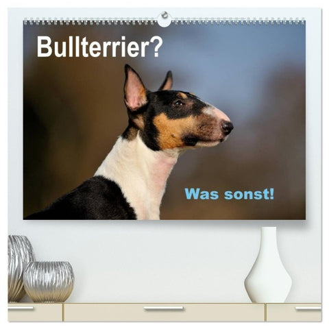 Bullterrier? Was sonst! (hochwertiger Premium Wandkalender 2027 DIN A2 quer), Kunstdruck in Hochglanz