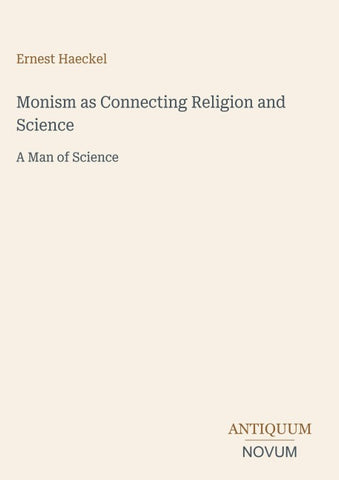 Monism as Connecting Religion and Science