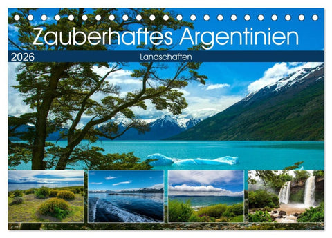 Zauberhaftes Argentinien (Tischkalender 2026 DIN A5 quer), CALVENDO Monatskalender