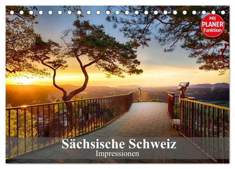 Sächsische Schweiz - Impressionen (Tischkalender 2027 DIN A5 quer), CALVENDO Monatskalender