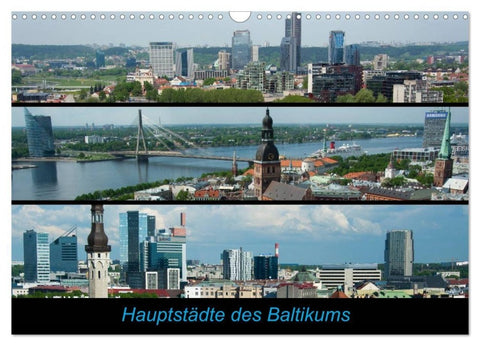 Hauptstädte des Baltikums (Wandkalender 2027 DIN A3 quer), CALVENDO Monatskalender