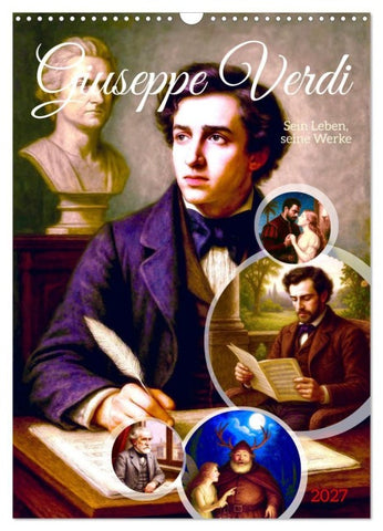 Giuseppe Verdi (Wandkalender 2027 DIN A3 hoch), CALVENDO Monatskalender