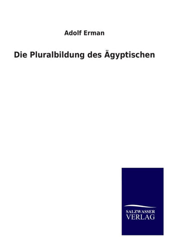 Die Pluralbildung des Ägyptischen