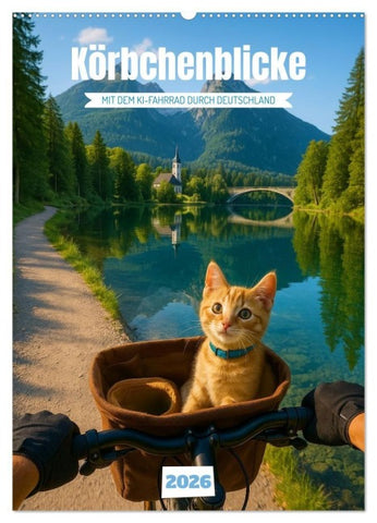 Körbchenblicke (Wandkalender 2026 DIN A2 hoch), CALVENDO Monatskalender